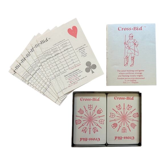 Cross-Bid (1986) – Derby Town Games – Rare Vintage Card Game - Picture 3 of 10